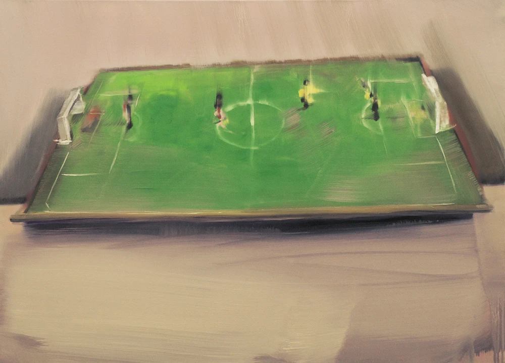 O.T. 2015. Öl und Enkaustik auf Leinwand. 50 x 70 cm