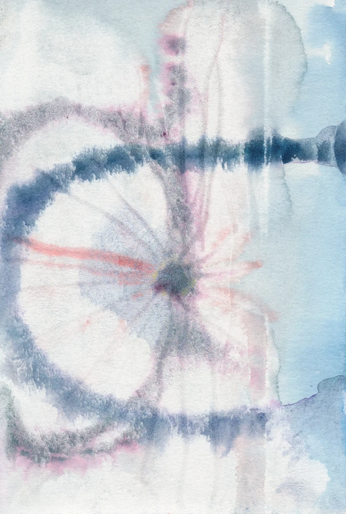 O.T. 2025. Wasserfarben auf Papier, 17,1 x 11,6 cm